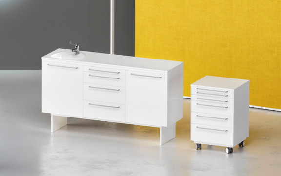 Mobili Studio Linea LIKE Loran L 1505 x P 455 H860 Piano Stratificato C/Basamento