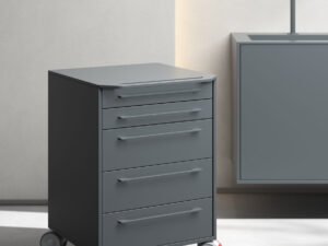 Carrello cassettiera grigio